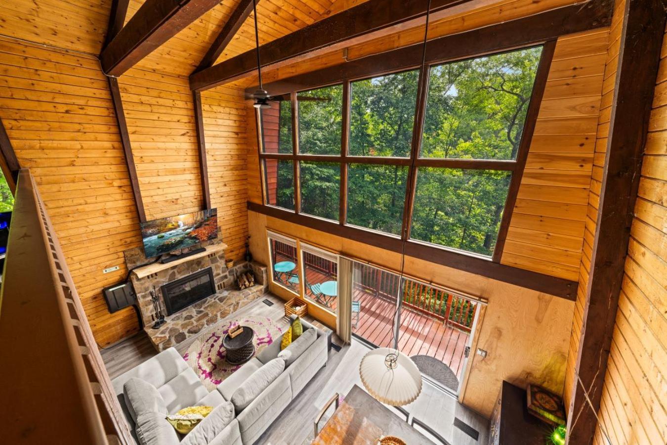 Treetops Chalet - 3Bd/2Bt Boutique Cabin W/Mt Leconte Views In Gatlinburg Exteriör bild